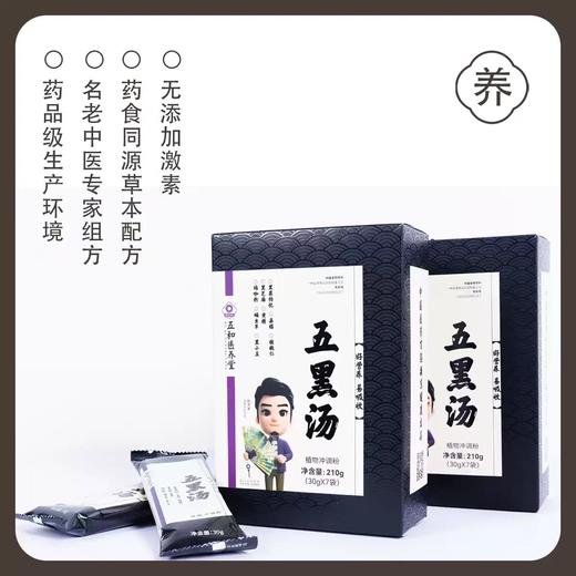 五和医养堂 五黑汤植物冲调粉 养生佳品 商品图2