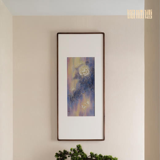 铜师傅 手工錾刻 铜雕画《国色天香》装饰画 商品图2