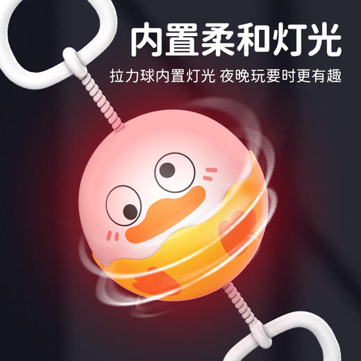 【9.9/2个超好玩的呼哨球】儿童闪光拉哨球拉线旋转口袋玩具 萌趣卡通造型手指锻炼解压玩具 商品图3