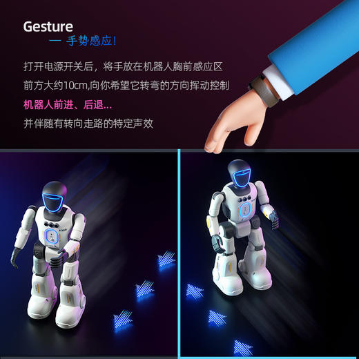 【智能遥控对话机器人🤖】AI机器人玩具 智能语音灯光对话早教唱歌遥控机器人 男女孩礼物 商品图3
