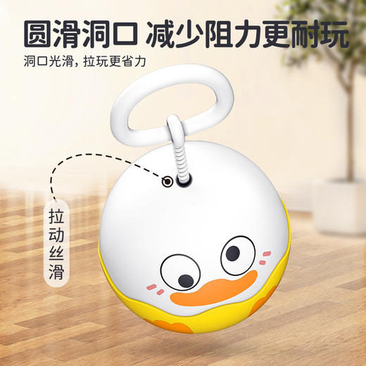 【9.9/2个超好玩的呼哨球】儿童闪光拉哨球拉线旋转口袋玩具 萌趣卡通造型手指锻炼解压玩具 商品图2