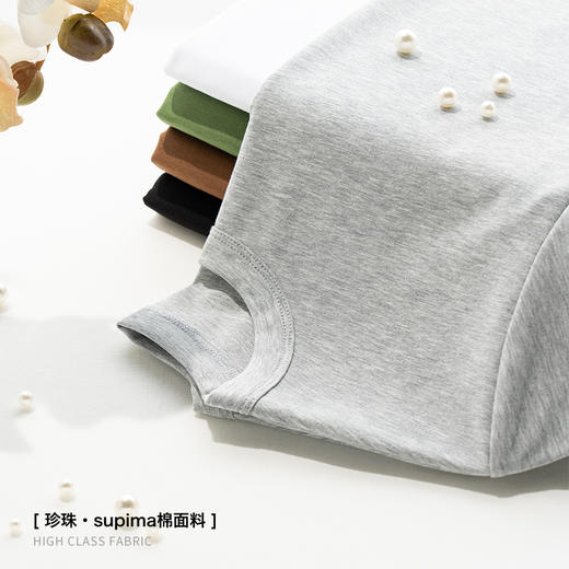 NICESELF 珍珠SUPIMA匹马棉抗菌免烫短袖【3-5天发货】 商品图6