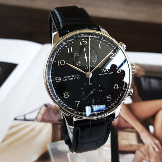 【95新】IWC 万国IW371609自动机械机芯计时41MM（男款）葡萄牙系列精钢300426NJT02 商品图3