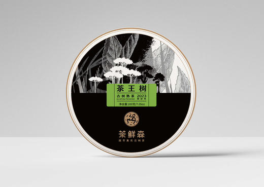 2023年 茶王树古熟  刮风寨古熟 200g/饼，拍五发六 商品图0