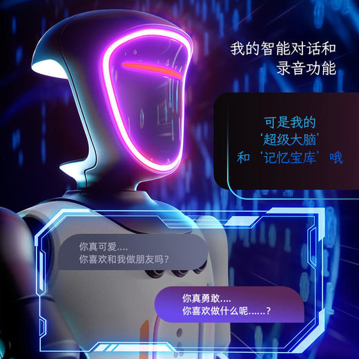【智能遥控对话机器人🤖】AI机器人玩具 智能语音灯光对话早教唱歌遥控机器人 男女孩礼物 商品图1