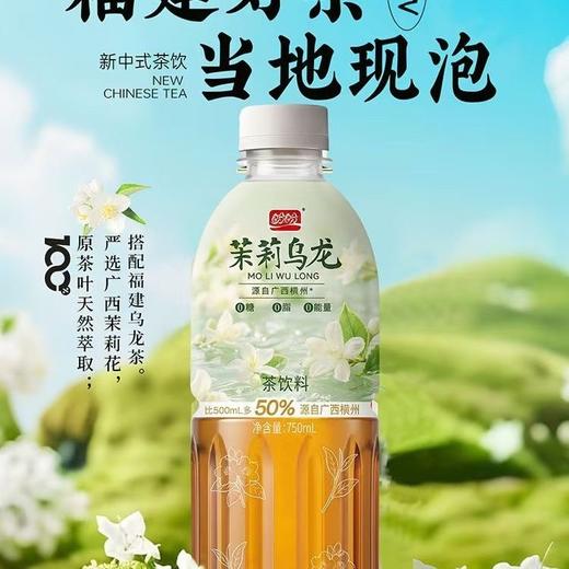 【9.9元任选3瓶】盼盼0糖茶饮料 山茶花龙井/茉莉花茶/茉莉乌龙  750ml/瓶 商品图4