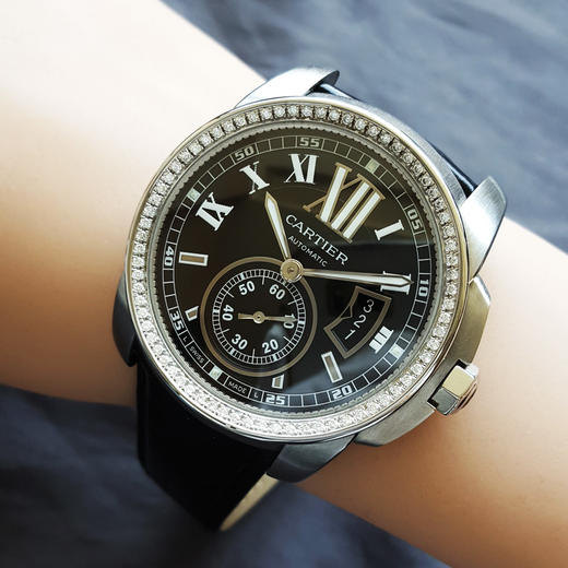 【95新】CARTIER 卡地亚W7100041自动机械机芯日期显示42MM（男款）卡利博系列精钢290426TJ04 商品图7