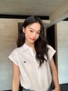 韩系轻氧呼吸感亚麻小飞袖衬衫 商品缩略图0