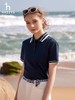 H哈吉S女士撞色翻领Polo衫短袖T恤 商品缩略图6