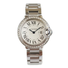 【95新】CARTIER 卡地亚W69010Z4石英机芯28MM（女款）蓝气球系列精钢300426AK31