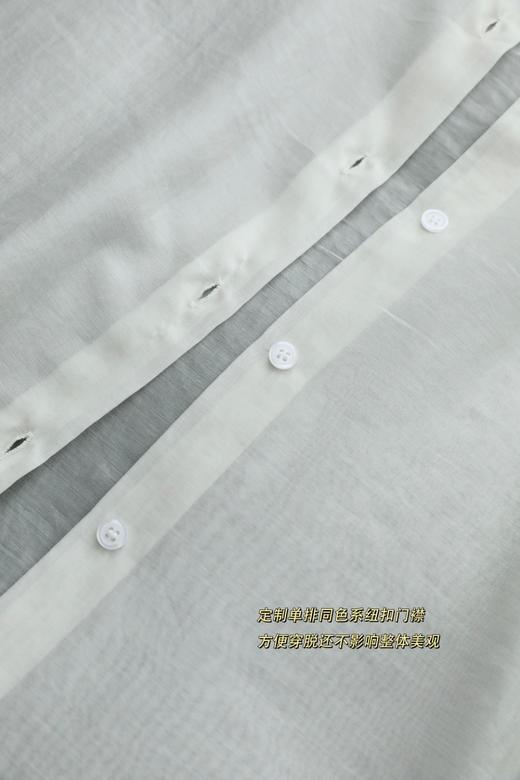 雾面薄透感天丝 可收腰宽松长袖防晒衬衫 商品图12