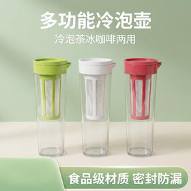 KEYIOW 可意欧冷萃凉水壶 冷泡花茶咖啡一键自制鲜饮 一壶多用 1000ml大容量 3色可选