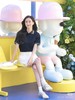 H哈吉S女士撞色翻领Polo衫短袖T恤 商品缩略图8