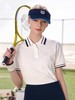 H哈吉S女士撞色翻领Polo衫短袖T恤 商品缩略图3