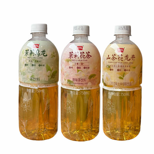 【9.9元任选3瓶】盼盼0糖茶饮料 山茶花龙井/茉莉花茶/茉莉乌龙  750ml/瓶 商品图0