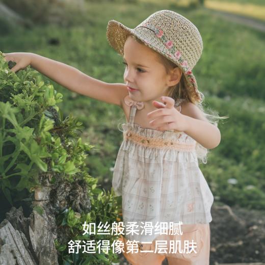 【宝宝服饰】嫚熙童装儿童2026新款夏季背心吊带女童天丝亚麻吸湿凉感女宝上衣 商品图3
