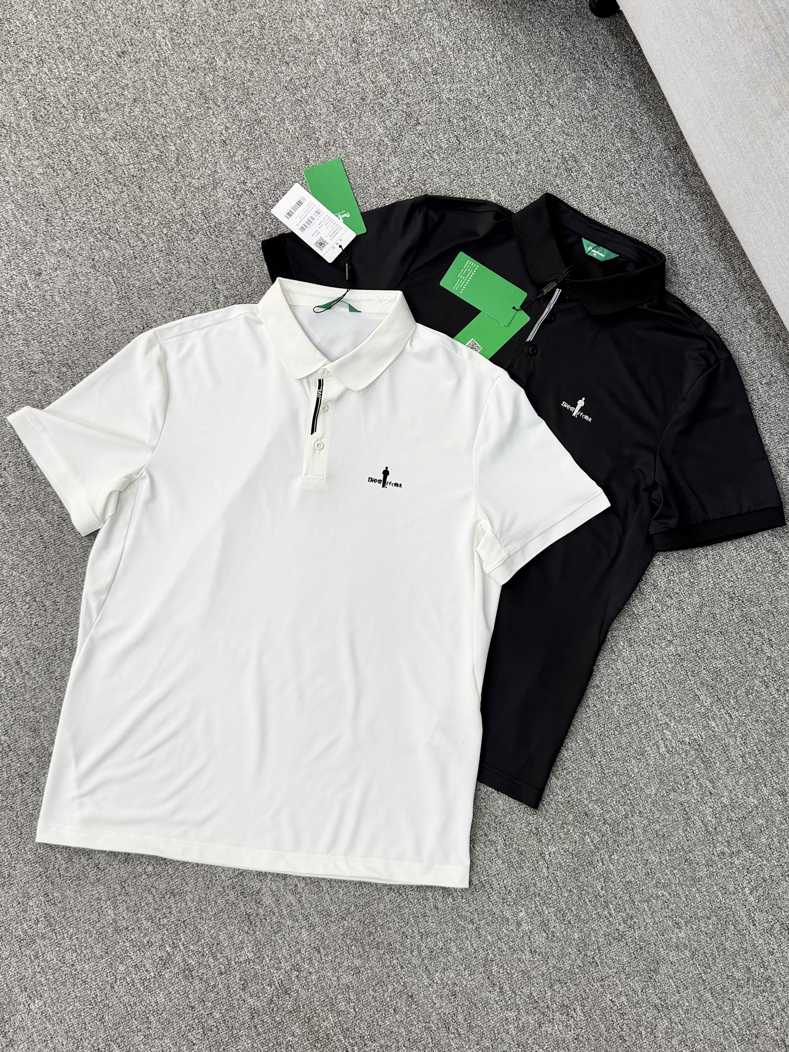 正品威海订单！经典两色比音勒芬男士商务休闲 POLO 衫 绿领标polo