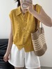 爆款3-7天发货！isabelle marran显白芒果布丁黄小翻领polo杉JS3699368 商品缩略图2