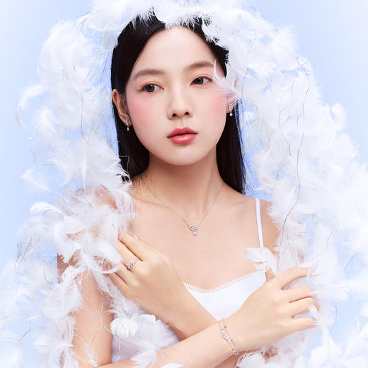 KADER卡蒂罗 羽迹耳钉 高级简约时尚小众设计感耳饰轻奢礼物 商品图4