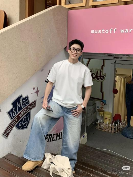 露露Pique 男士超宽松款珠地T恤 商品图1