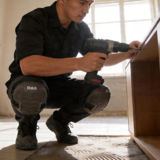 高弹防滑裤夹护膝加厚劳保跪地垫干活瓦工铺砖贴瓷砖专用护具 商品图6