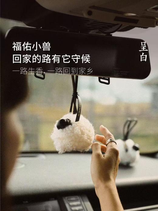 【徐悲鸿美术馆联名】呈白马上福禄香挂件汽车载香薰包挂 商品图7