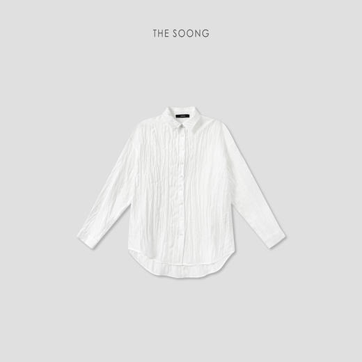 THESOONG|"垂感挺括"莱赛尔莫代尔亚麻混纺肌理感通勤衬衫8728 商品图5