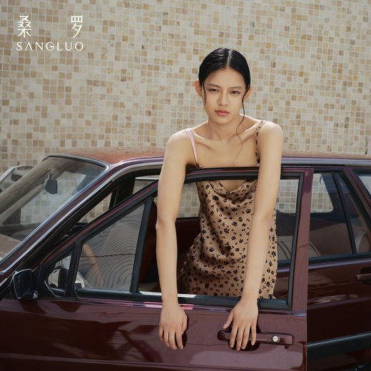 甜酷豹纹』桑罗真丝睡裙100%桑蚕丝女吊带裙可外穿家居服2026新款 商品图3