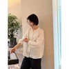 白玉兰！祥云绣进口高端亚麻刺绣衬衫 商品缩略图1