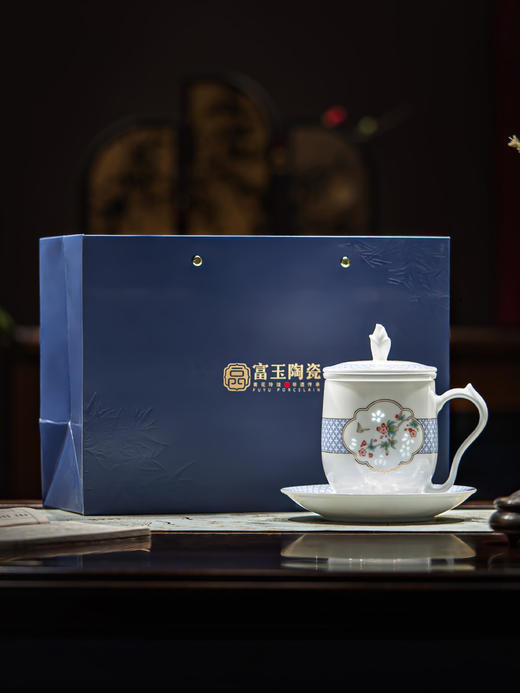 新品 富玉 | 富玉陶瓷景德镇高端茶杯个人专用女士精致2026新款办公室泡茶过滤 商品图6