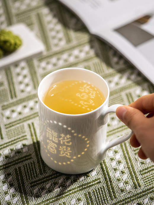 WENO°丨富玉陶瓷马克杯家用超好看的喝水杯子大容量咖啡杯个人专用高颜值 商品图5