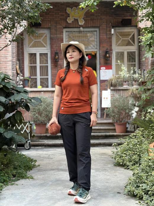 UTO悠途美利奴羊毛速干衣短袖男女款运动T恤女夏季户外越野跑步短袖 向峰羊毛92604230 / 92604130 商品图5