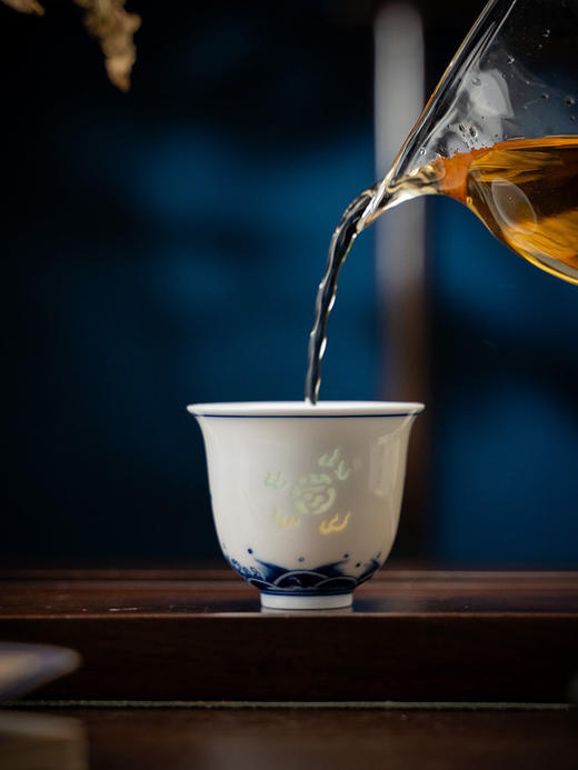富玉丨 富玉景德镇非遗茶盏茶具套装瓷器盖碗泡茶杯礼盒装开业父亲节送礼 商品图3