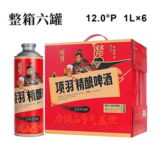 【来自项王故里 醇厚鲜爽 麦香浓郁】项羽精酿德式小麦精酿啤酒（原麦汁12°P 整箱1L*6桶） 商品图2