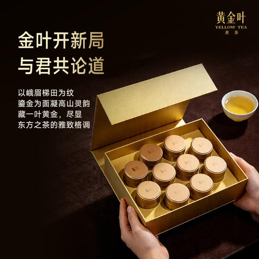 竹叶青茶业出品黄金叶黄茶茶叶特级论道罐装250g茶叶礼盒高端送礼 商品图3