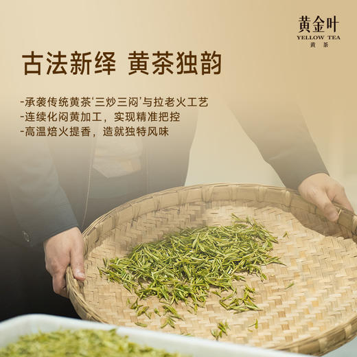 竹叶青茶业出品黄金叶黄茶茶叶特级双罐装160g茶叶礼盒川茶伴手礼 商品图1