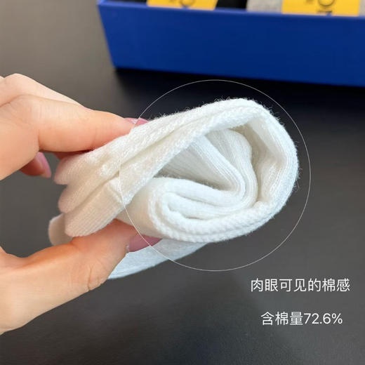 罗蒙 艾草精油防臭袜 男女同款10A抗菌 透气舒适 10双礼盒装 商品图3