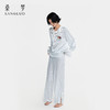 查理小狗』桑罗条纹真丝睡衣套装100%桑蚕丝女外穿家居服2026新款 商品缩略图2