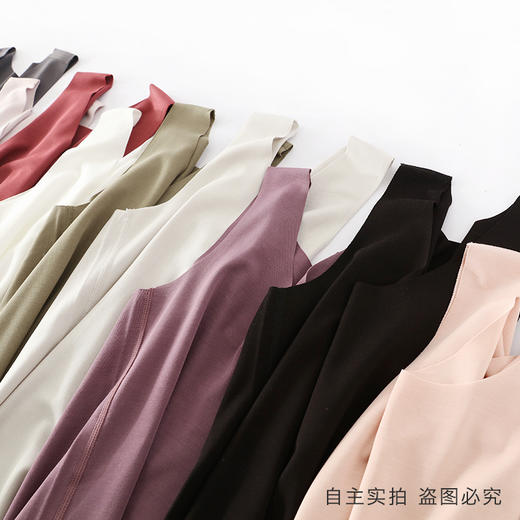 Mylyis 兰精莫代尔60S无痕圆领背心/可调节吊带 多色可选 云感轻柔体验 舒适透气 裸感轻盈 商品图2