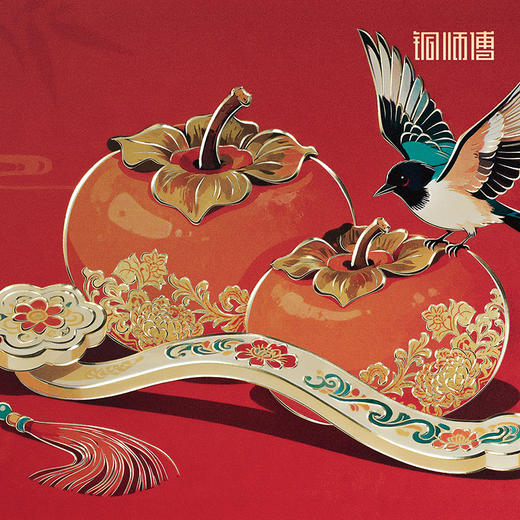 铜师傅 手工錾刻 铜雕画《狮来运转（桌面）系列》办公室装饰画 商品图8