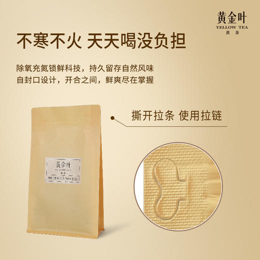 黄金叶黄茶一级袋装茶叶100g自饮口粮竹叶青茶业出品 商品图4