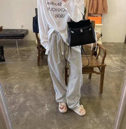 rl小马泡泡纱空调裤哈伦裤 商品图5