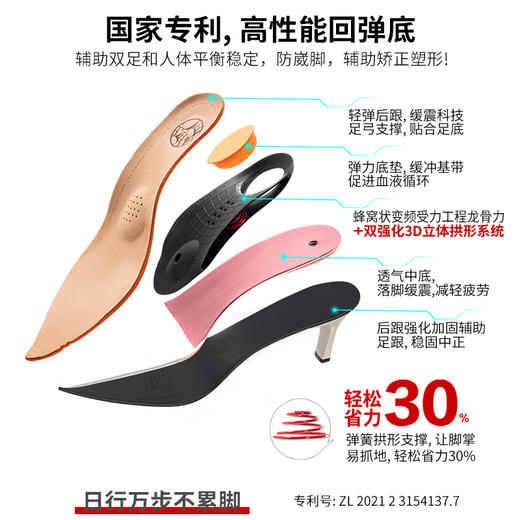 CM2B5161-CHCH平衡鞋撞色设计感气质高跟鞋女鞋 商品图4