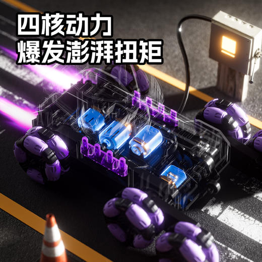 六一儿童节礼物 八轮特技遥控发射水弹坦克 手势感应 越野车 儿童玩具坦克 四驱遥控对战 一键演示 商品图5