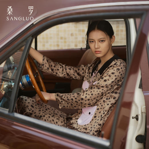 甜酷豹纹』桑罗真丝睡裙100%桑蚕丝女吊带裙可外穿家居服2026新款 商品图7