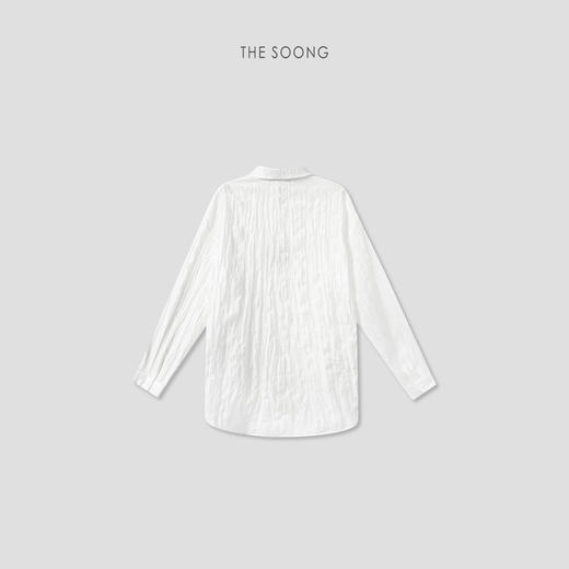 THESOONG|"垂感挺括"莱赛尔莫代尔亚麻混纺肌理感通勤衬衫8728 商品图6