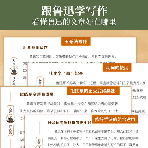 鲁迅来了！——在故事中读懂鲁迅和他的作品（精装）一本书读懂课本内外的鲁迅含朝花夕拾等经典片段【赠】鲁迅作品相关中考真题 商品图5