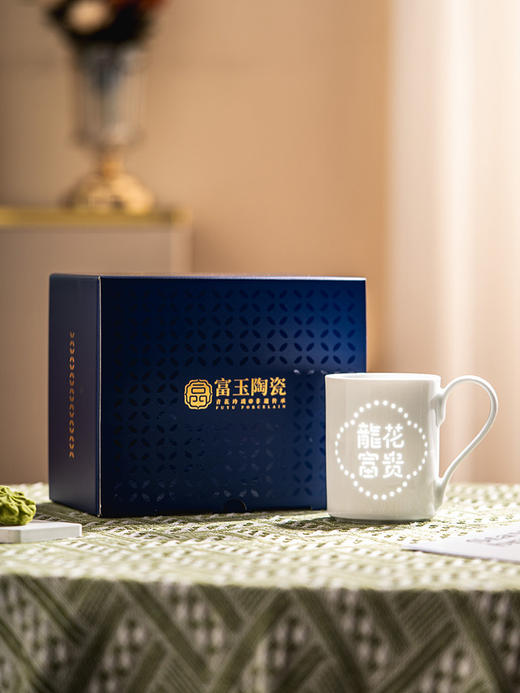 WENO°丨富玉陶瓷马克杯家用超好看的喝水杯子大容量咖啡杯个人专用高颜值 商品图7