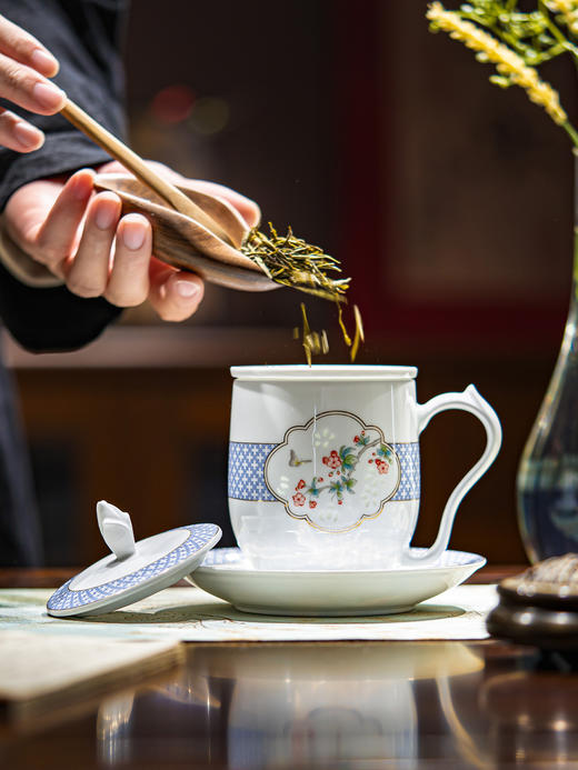 新品 富玉 | 富玉陶瓷景德镇高端茶杯个人专用女士精致2026新款办公室泡茶过滤 商品图2
