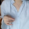 一组海水akoya套装 18K金戴妃吊坠8-9mm，耳钉6mm 商品缩略图2